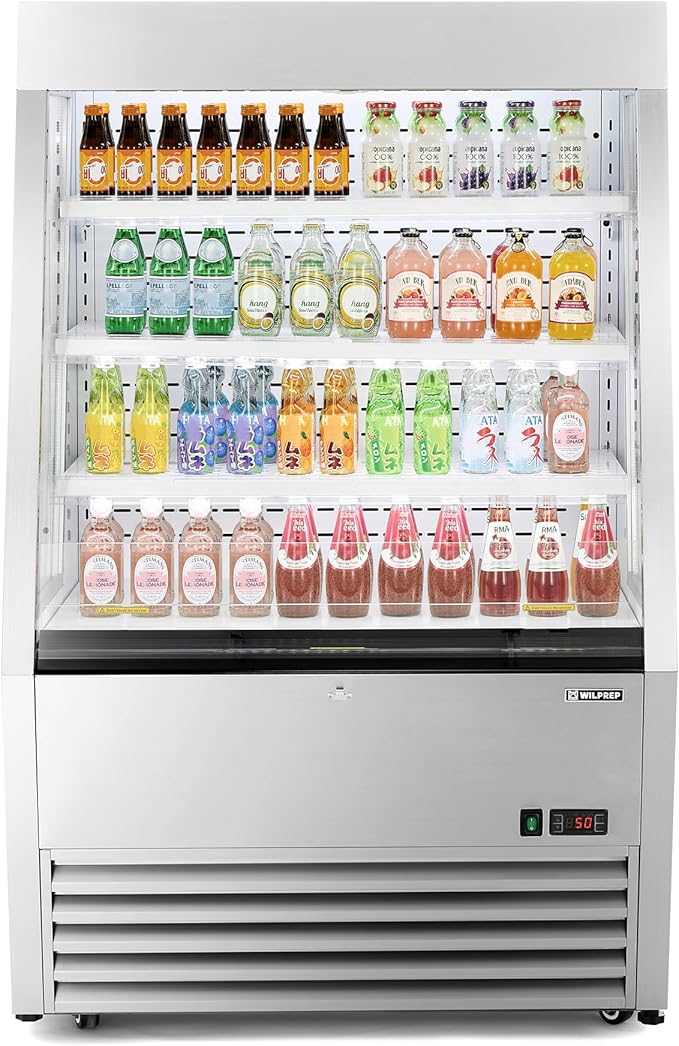 Wilprep Commercial Display Refrigerator, Grab and Go Display Refrigerator by Wilprep