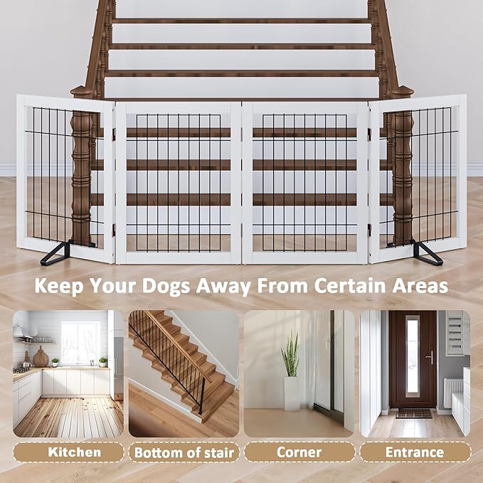 Dog Gate Indoor, Metal Dog Gates - Image 5