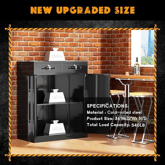 Greenvelly Metal Storage Cabinet - Image 7