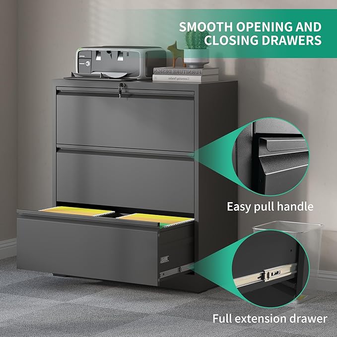 3 Drawer Lateral File Cabinets - Image 5