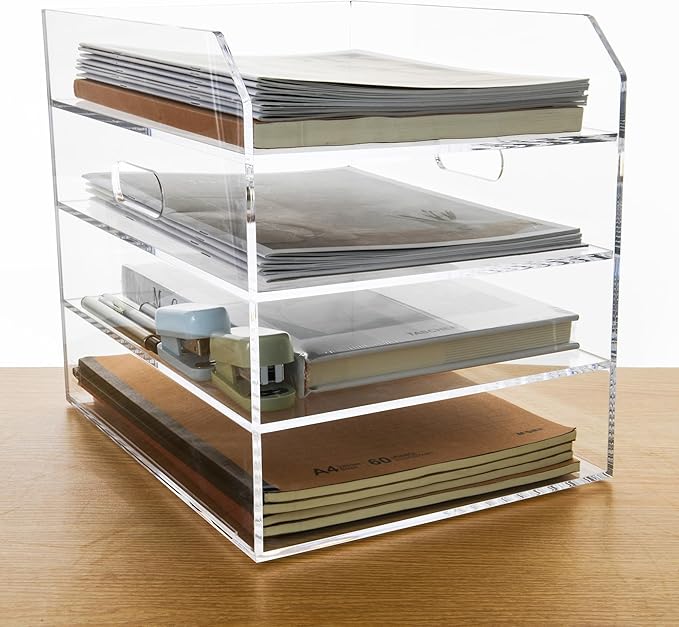 4 Tier Paper Organizer Letter Tray - Image 6