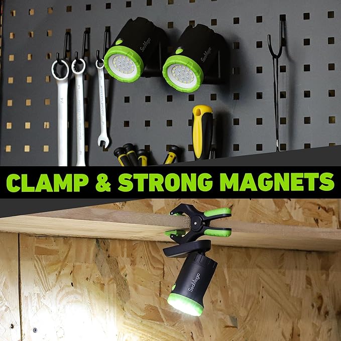 3-Pack Rechargeable LED Work Lights - Image 5
