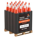 GECCO ™ 18 Inch 3.3 Lb Small Orange Traffic Cones in Bulk | Wholesale Safety by GECCO