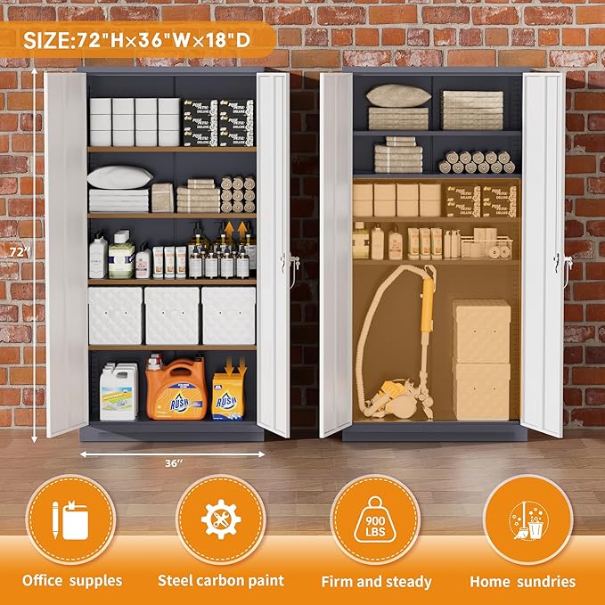 Greenvelly Metal Storage Cabinet - Image 5