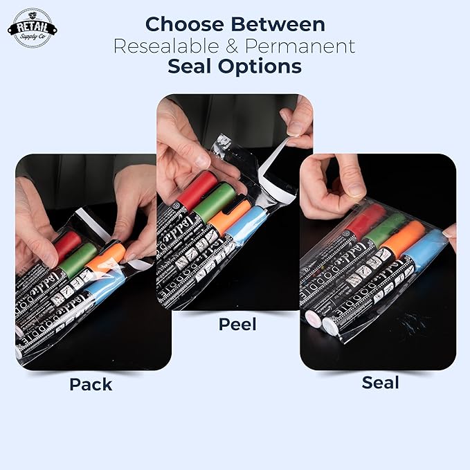 Poly Bags 4x6" - Resealable Poly Bags 4x6 - 200 Pack - Clear Poly Bags - 4x6 - Image 4