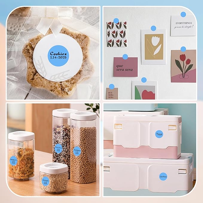 1 Inch Round Color Coding Labels, 1000 Dots Per Roll Sky Blue Color Coded Dot - Image 7