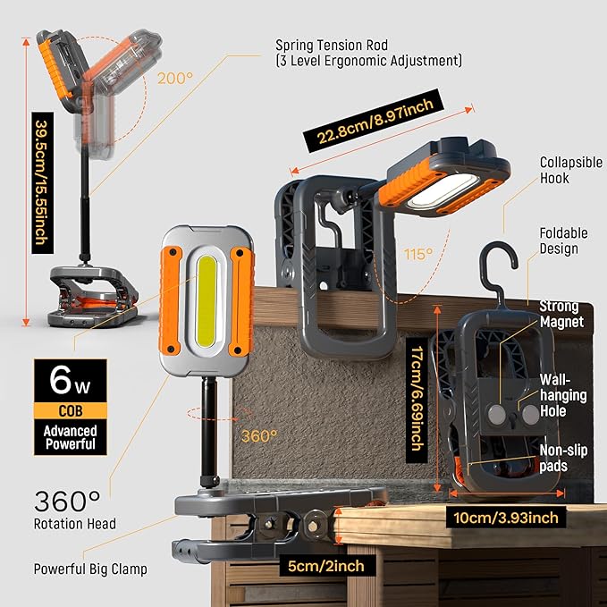 Rechargeable LED Work Light - Image 3