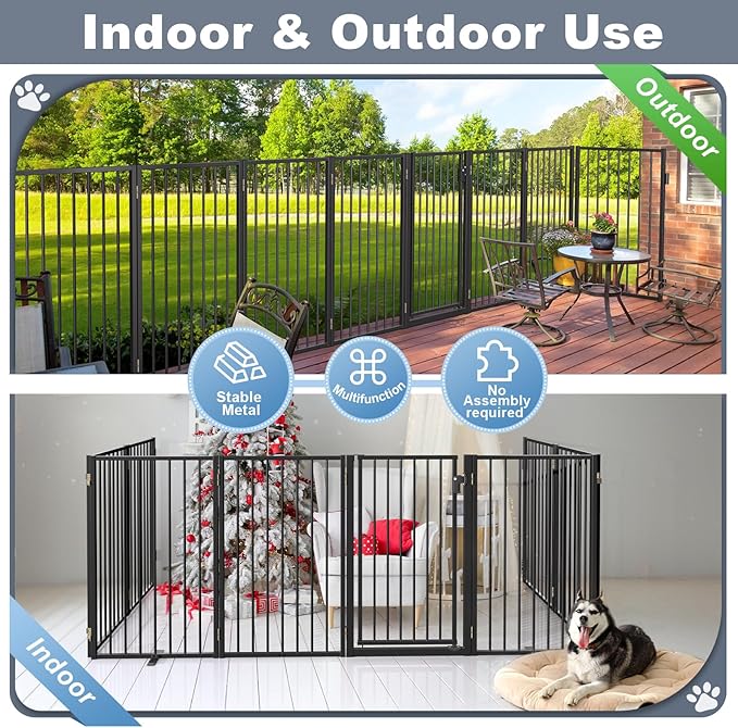 Metal Freestanding Dog Gates - Image 4
