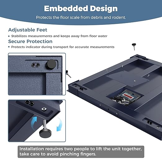 48"x48" Industrial Floor Scale, Accurate Pallet Scale - Image 5