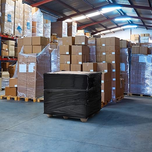 APQ 4 Rolls of Blown Hand Stretch Film 15" x 1500'. Black Hand Stretch Wrap - Image 7
