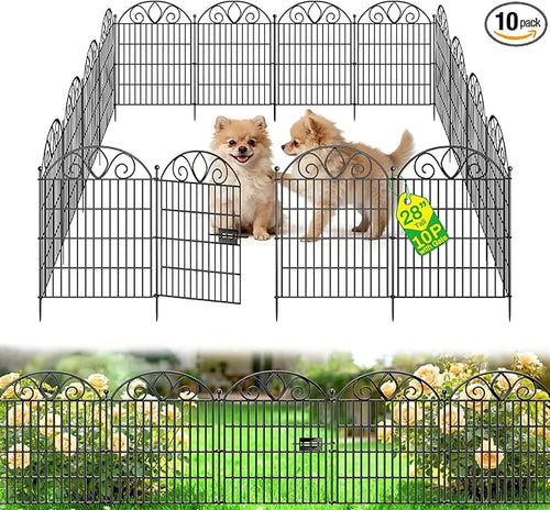 10 Panels No Dig Decorative Garden Fence by FencePost