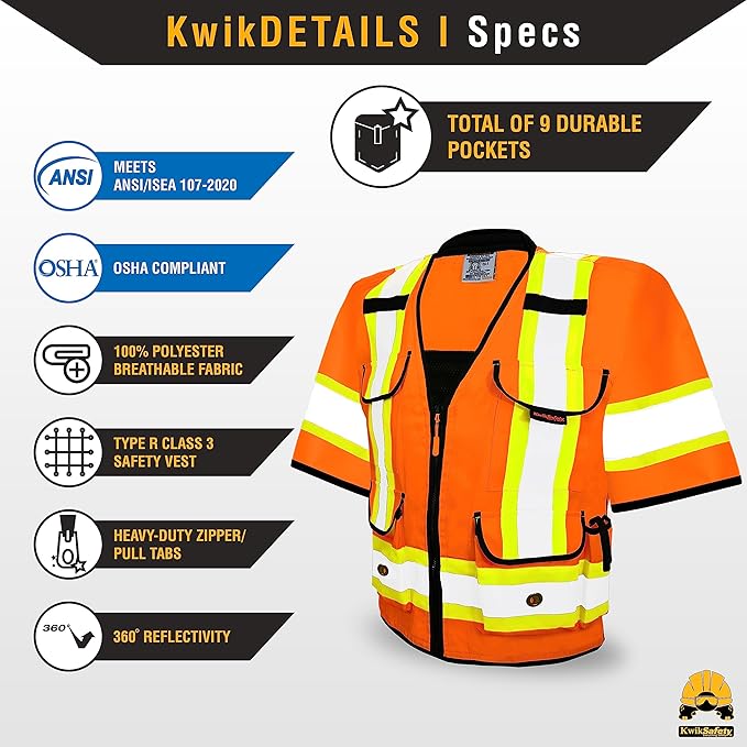 KwikSafety - Charlotte, NC - GODFATHER Safety Vest ANSI OSHA - Image 5