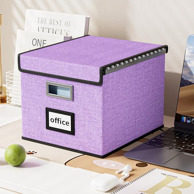 Decorative File Organizer Storage Boxes - Image 5