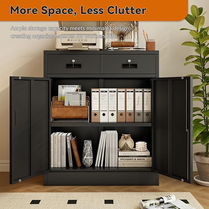 BESFUR 36" H Metal Storage Cabinet - Image 9