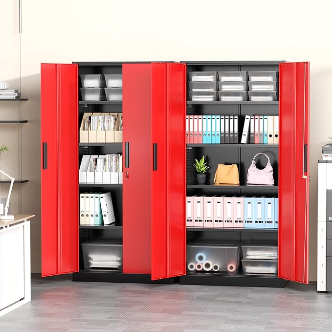 Greenvelly Metal Garage Storage Cabinet - Image 7