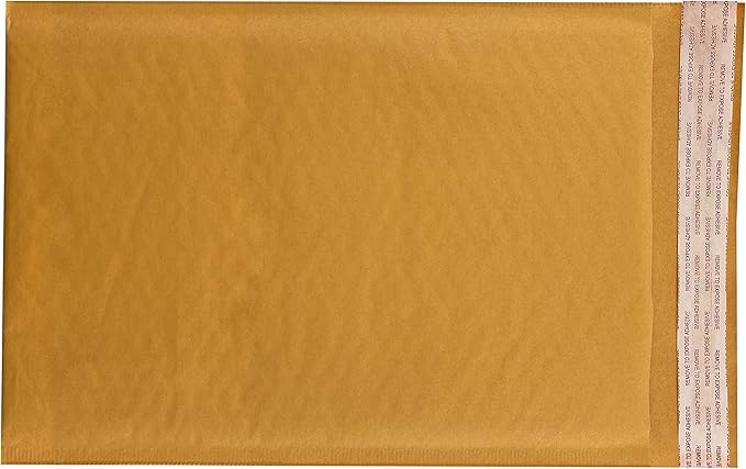 Amazon Basics Kraft Bubble Self-Seal Mailer, 8.5" x 14" - Image 4