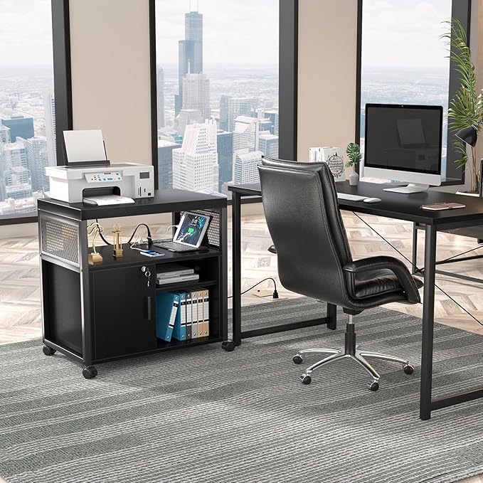 Unikito Lateral File Cabinet, Locking Office Filing Cabinets - Image 2