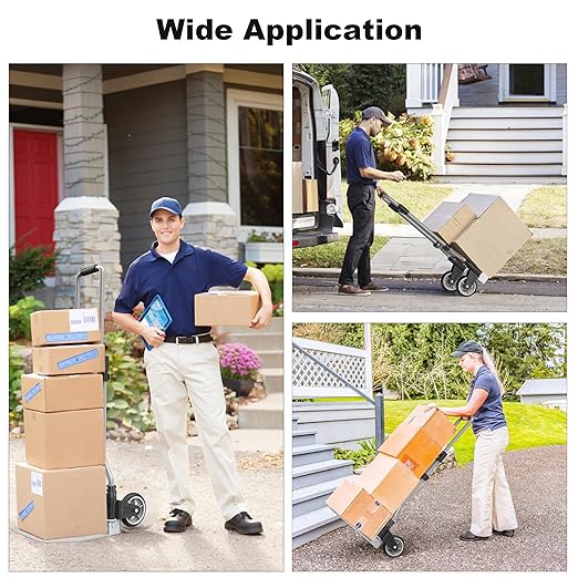 Folding Hand Truck Dolly Cart, 180LBS Portable Aluminum Hand Truck Foldable - Image 7