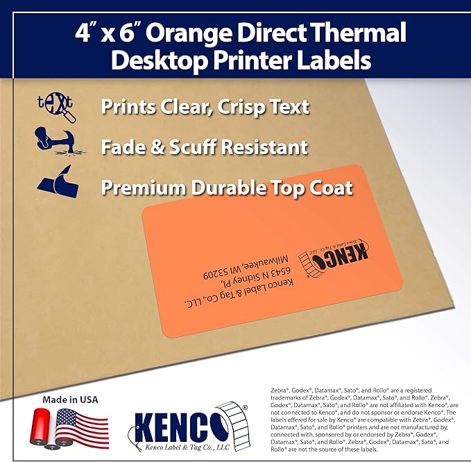 4" X 6" Direct Thermal Perforated Stickers Labels - Image 4