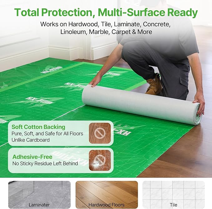 39"x200' Heavy-Duty Floor Protection | Construction Grade Carpet Protector | - Image 8