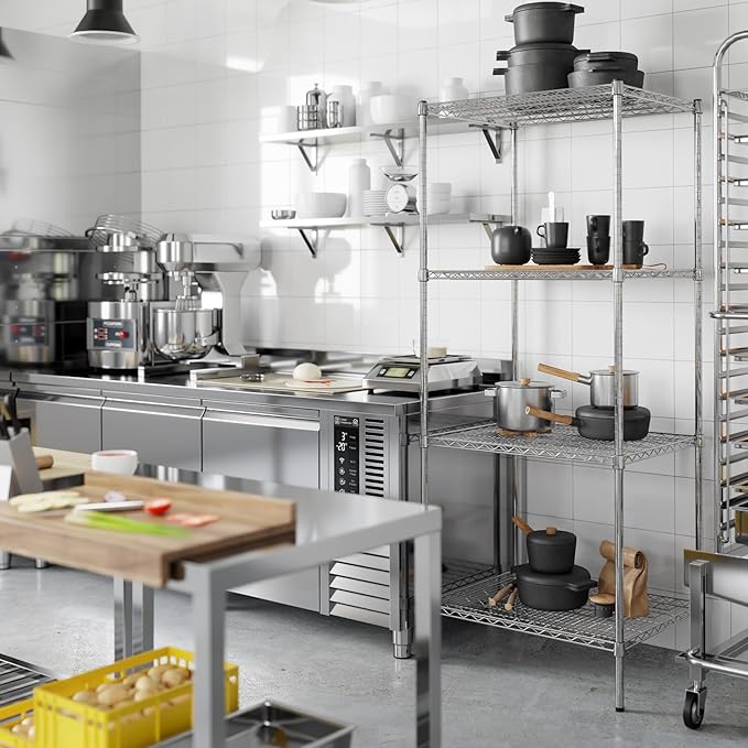 24" Deep x 30" Wide x 74" Height Wire Shelving Kit | 4-Tier | NSF Commercial - Image 5