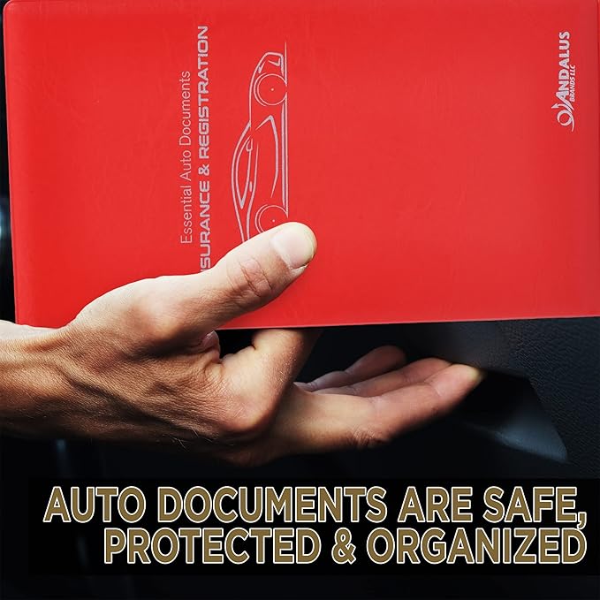 Andalus Auto Registration & Insurance Card Holder Pack of 2, Waterproof - Image 5