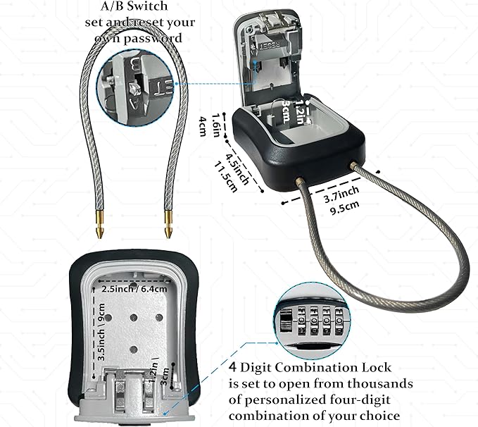 Iron Lock® Key Lock Box Portable - Image 2