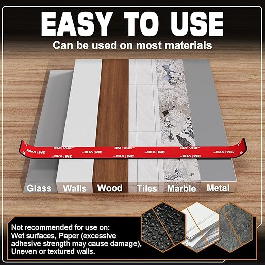 Double Sided Tape Heavy Duty 1/2 inch * 16.5FT，Double Sided mounting Tape - Image 5