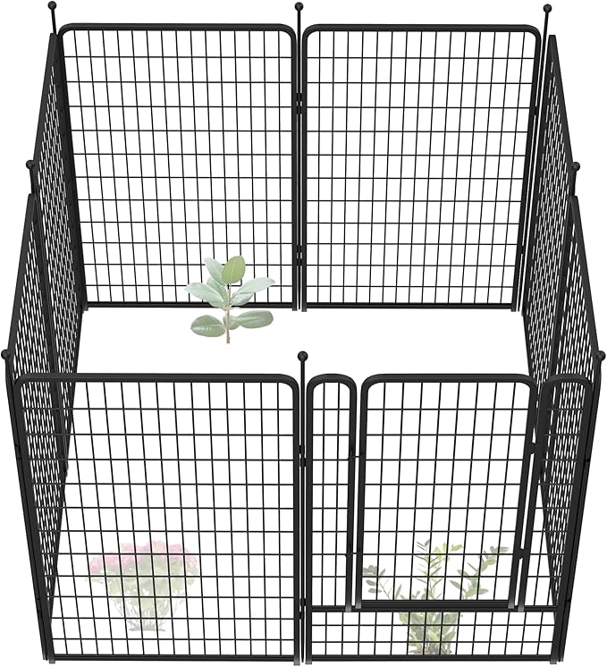 FXW Garden Fence Outdoor for The Yard – 50in x 20.8ft Heavy Duty Metal Animal by FXW