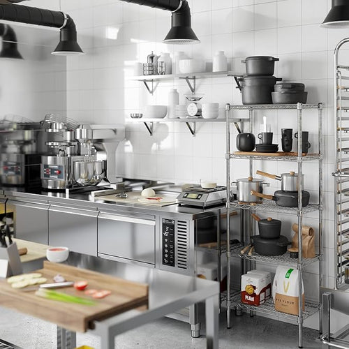 14" Deep x 24" Wide x 64" Height Wire Shelving Kit | 5-Tier | NSF Commercial - Image 2