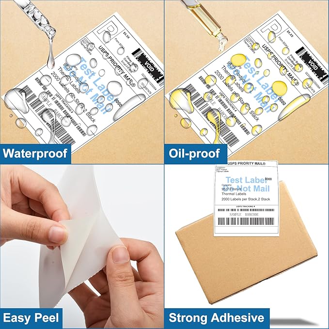 9527 Product Fanfold 4 x 6 Direct Thermal Labels White Perforated Shipping - Image 6