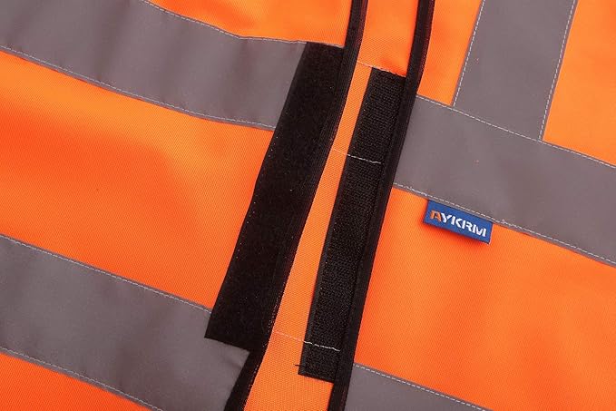 AYKRM 12 colour High visibility viz vest hi vis viz reflective work - Image 4