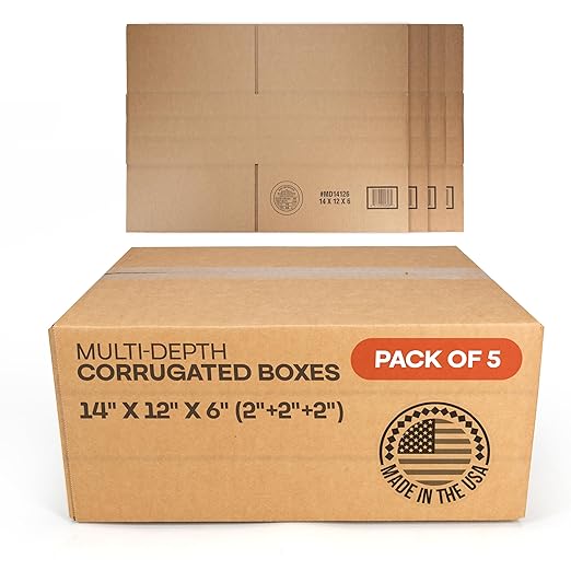 Multi-Depth Corrugated Shipping Boxes, Storage & Small Business Packaging by IDLPackaging