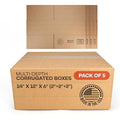 Multi-Depth Corrugated Shipping Boxes, Storage & Small Business Packaging by IDLPackaging