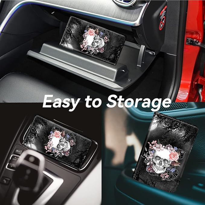 Car Registration and Insurance Holder, Leather Car Glove Box Organizer - Image 4