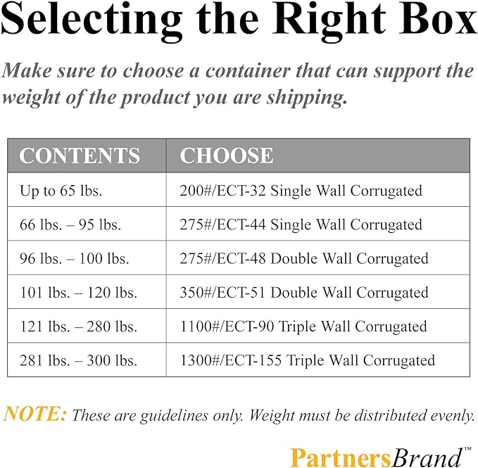 PARTNERS BRAND 24x24x7 Flat Corrugated Boxes, 24L x 24W x 7H, Storage Box - Image 3