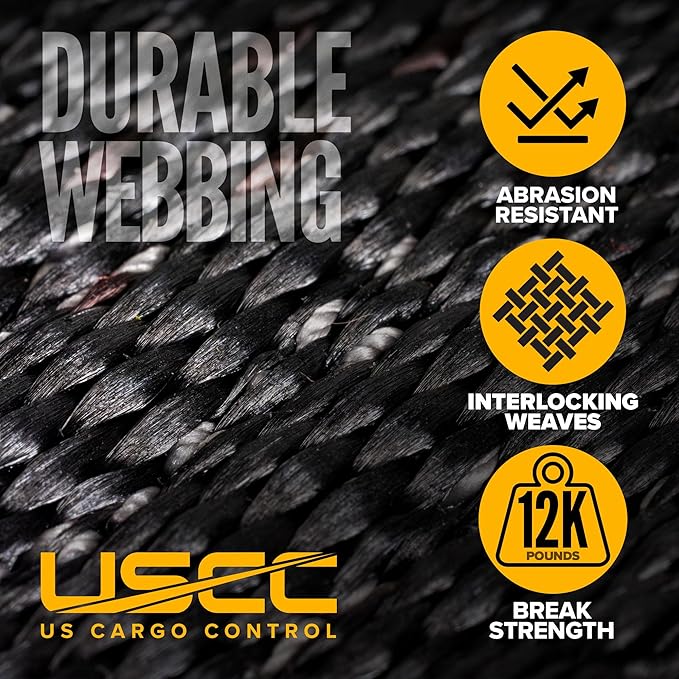 US Cargo Control Cargo Net for Pickup Truck Bed 4.2 FT x 3.5 FT, Adjustable - Image 5