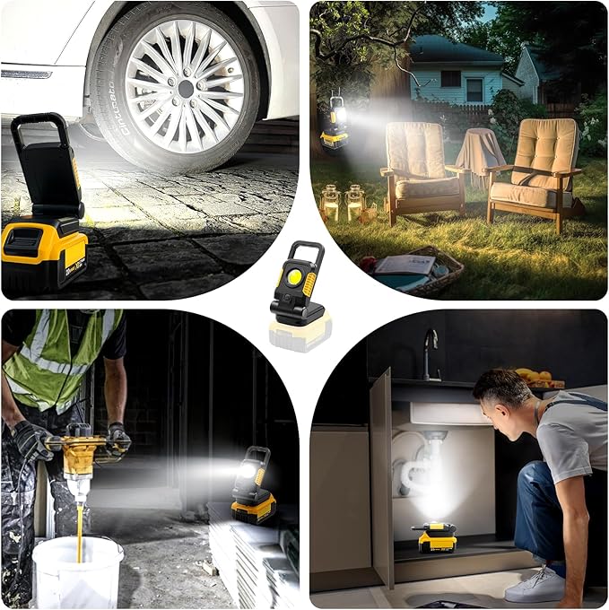 18/20V Cordless Portable Work Light - Image 7