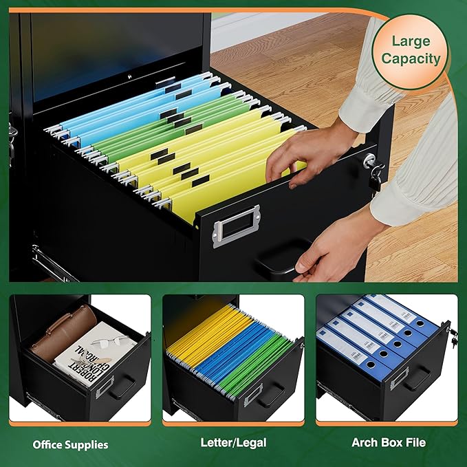 Letaya 2 Drawer File Cabinet - Image 5