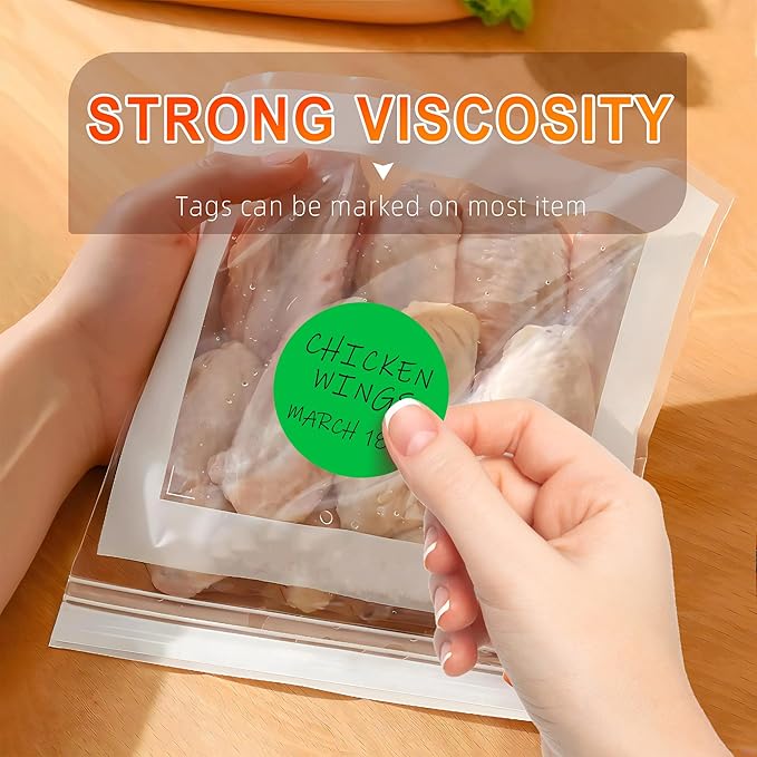 Easy to Use 2 Inch Green Multi-Purpose Round Coding Labels, 4 Rolls 2000 PCS - Image 5