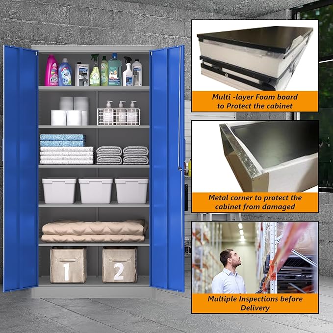 STANI Metal Garage Storage Cabinet - Image 9