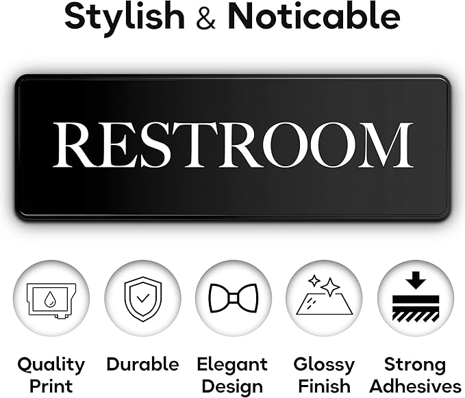ASSURED SIGNS Restroom Sign - Image 3