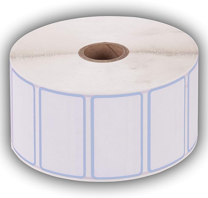 2.25" X 1.25" Direct Thermal Perforated Stickers Labels - Image 2