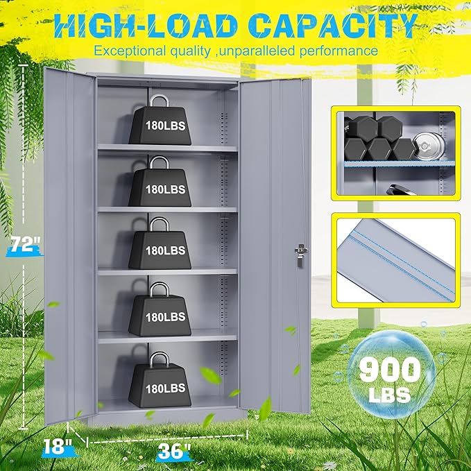 Pataku Metal Storage Cabinet, File Cabinets - Image 3