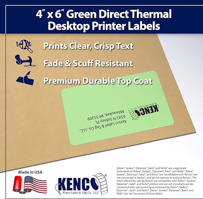 4" X 6" Direct Thermal Perforated Stickers Labels - Image 3