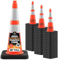 Xpose Safety 28 Inch Orange Slim Line Traffic Cones Heavy Duty 10lb by XposeSafety