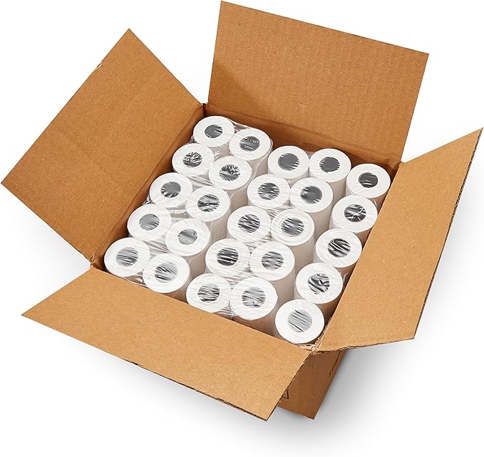 Thermal Paper 50 Rolls Of 2 1/4" x 50', Fits Most Credit Card Machines Register by WRBSUPPLY