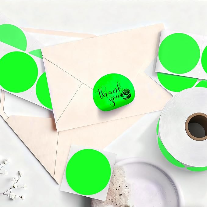 2 inch Dot Stickers Labels Circle Garage Sale Sticker 750Pcs Round Thermal - Image 7