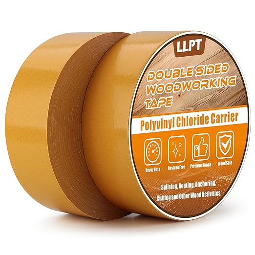 LLPT Double Sided Woodworking Tape 2" x 150Ft Each 2 Pack Double Face Turner by LLPT-AllAboutAdhesiveTapes