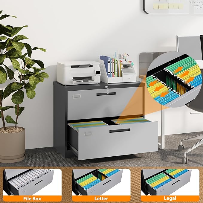Lateral File Cabinet, Metal Filing Cabinet - Image 5